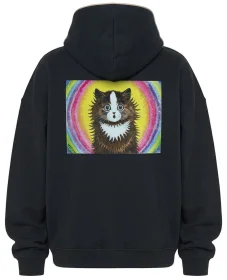 Bluza oversize Kot w tęczy Louis Wain