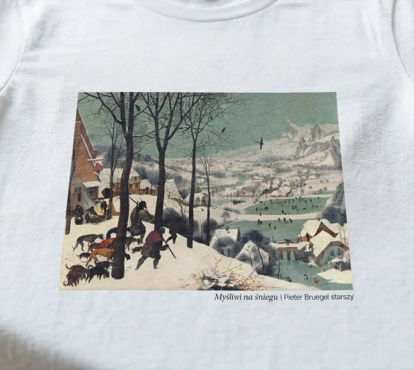 Bluzka damska Myśliwi na śniegu Pieter Bruegel starszy