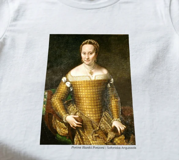 Koszulka z nadrukiem Portret Bianki Ponzoni Sofonisba Anguissola