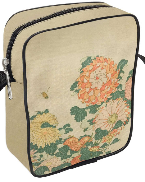 Torba Listonoszka Chryzantemy i pszczoła Katsushika Hokusai