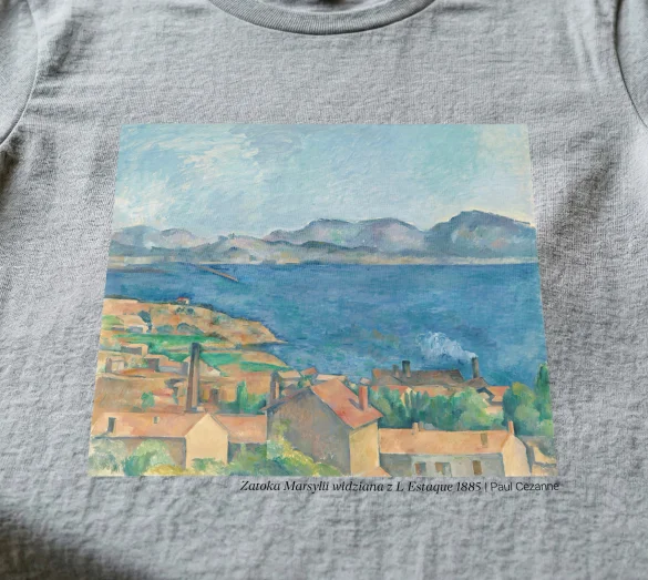 Bluzka damska Zatoka Marsylii widziana z L Estaque 1885 Paul Cezanne