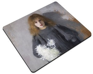 Podkładka Dziewczyna z chryzantemami Olga Boznańska 36x29cm