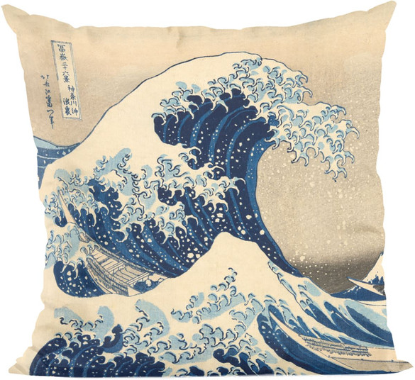 Poduszka Wielka fala w Kanagawie Katsushika Hokusai