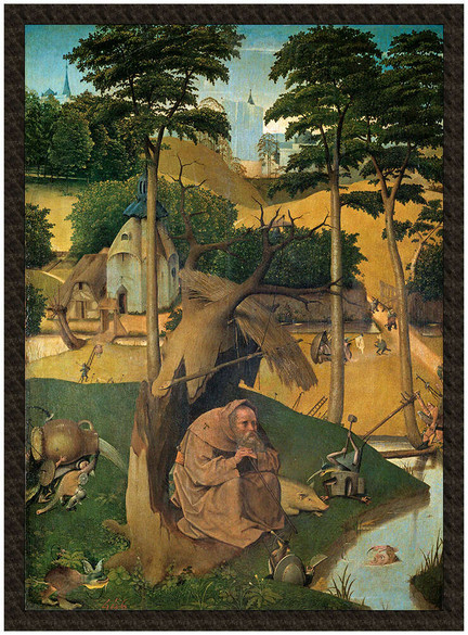 Naszywka Kuszenie św. Antoniego Hieronim Bosch
