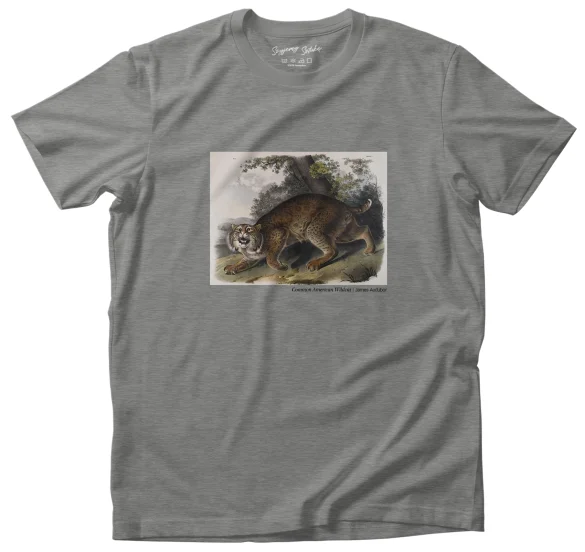 Koszulka z nadrukiem Common American Wildcat James Audubon