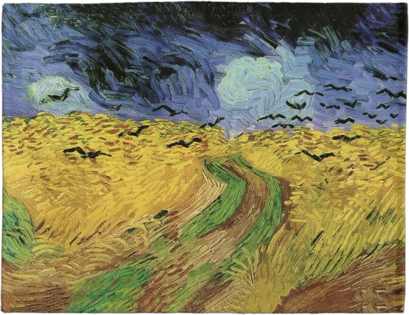 Podkładka na stół Pole pszenicy z krukami Vincent Van Gogh