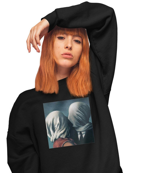 Bluza z naszywką Kochankowie René Magritte