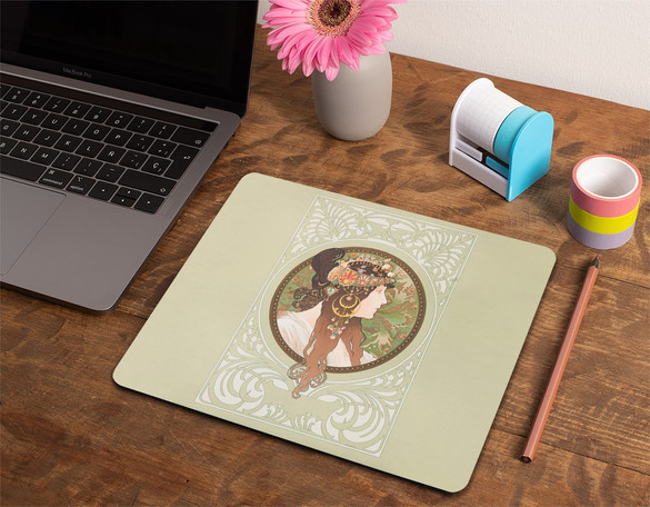 Podkładka Bizantyjskie głowy: brunetka Alfons Mucha 36x29cm