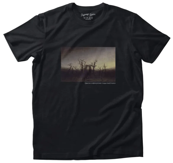 Koszulka z nadrukiem Opactwo w dębowym lesie Caspar David Friedrich