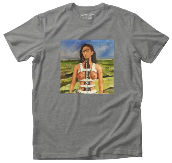 Koszulka z naszywką Strzaskana kolumna Frida Kahlo