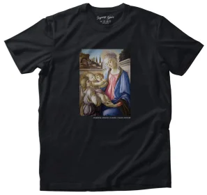 Koszulka z nadrukiem Madonna, dziecko i 2 anioły Sandro Botticelli