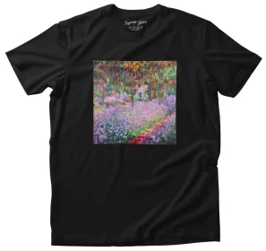 Koszulka z naszywką Ogród artysty w giverny Claude Monet