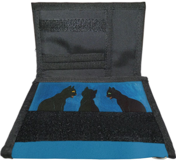 Portfel Czarne koty na śniegu Louis Wain