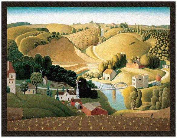 Naszywka Stone City Grant Wood