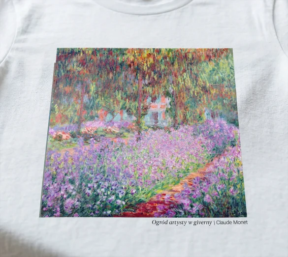 Koszulka z nadrukiem Ogród artysty w giverny Claude Monet