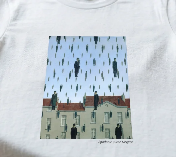 Koszulka z nadrukiem Spadanie René Magritte