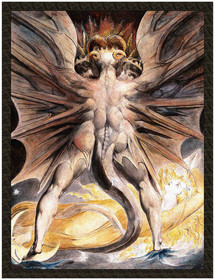 Naszywka Wielki czerwony smok i niewiasta obleczona w słońce William Blake