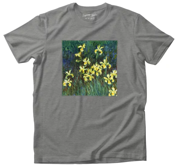 Koszulka z naszywką Irysy Claude Monet