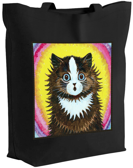 Torba z naszywką Kot w tęczy Louis Wain