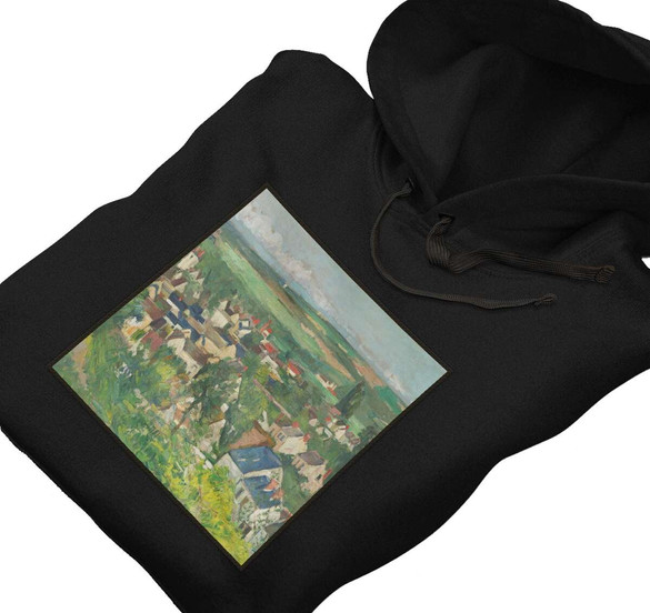 Bluza z naszywką Auvers, widok panoramiczny Paul Cezanne