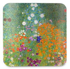 Podkładka pod kubek Flower garden Gustav Klimt