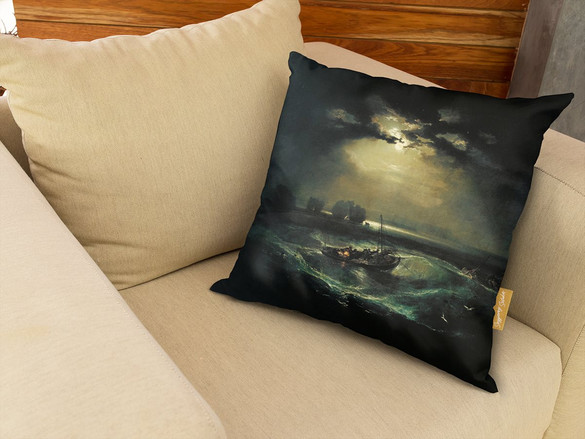 Poduszka Rybacy na morzu William Turner