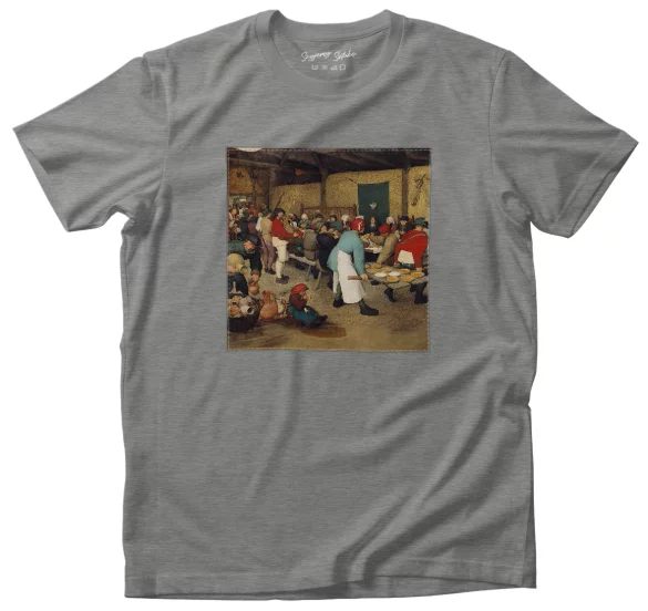 Koszulka z naszywką Chłopskie wesele Pieter Bruegel starszy