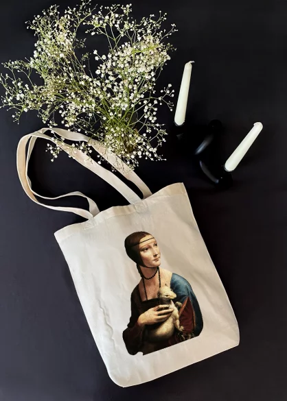 Torba bawełniana Dama z gronostajem Leonardo da Vinci