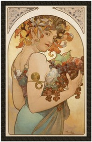 Naszywka Fruit (Owoc) Alfons Mucha