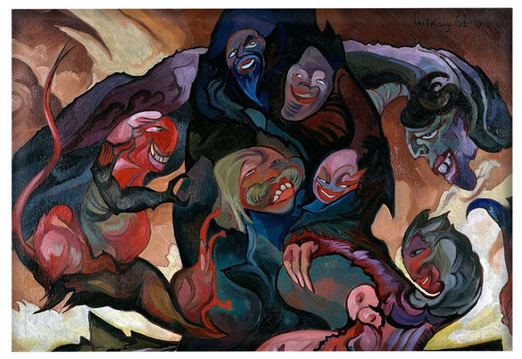 Magnes Kompozycja fantastyczna, Wizja z maskami Witkacy