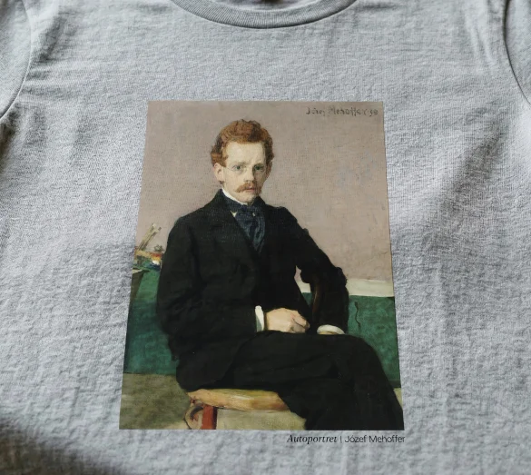 Koszulka z nadrukiem Autoportret Józef Mehoffer