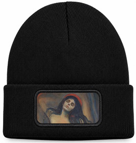 Czapka zimowa Madonna Edvard Munch – czarna