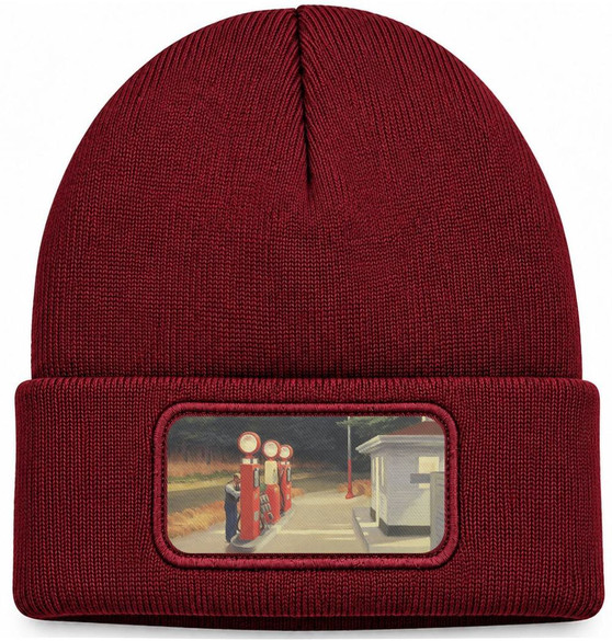 Czapka zimowa Benzyna Edward Hopper – bordowa