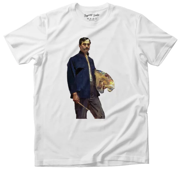 Koszulka Portret własny z paletą Wojciech Kossak