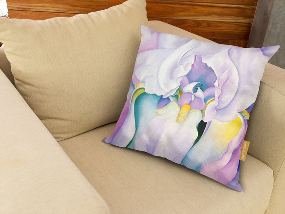 Poduszka Biały irys Georgia O’Keeffe