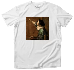 Koszulka z nadrukiem Autoportret jako alegoria malarstwa Artemisia Gentileschi