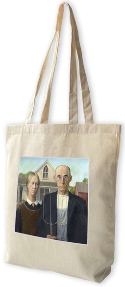 Torba z naszywką American Gothic Grant Wood