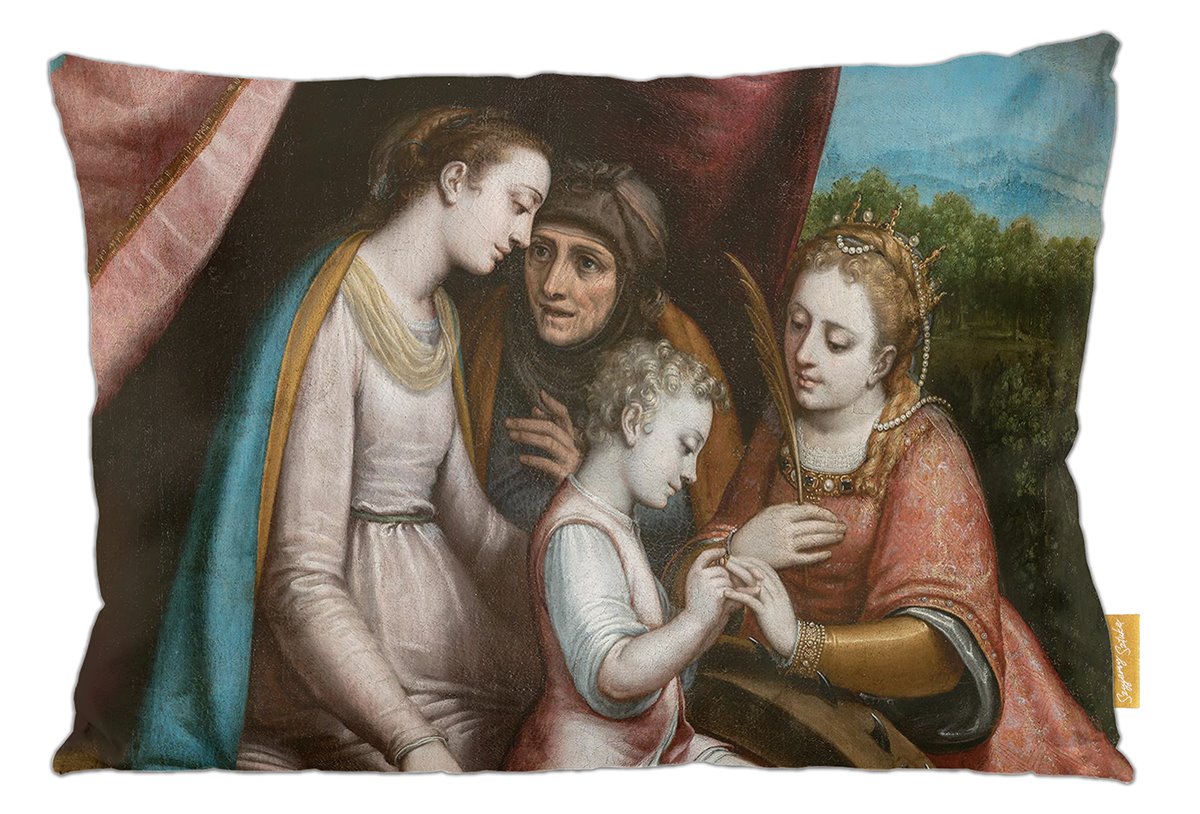 Poduszka dekoracyjna na prezent z obrazem Mistyczne zaślubiny świętej Katarzyny Sofonisba Anguissola Szyjemy Sztukę