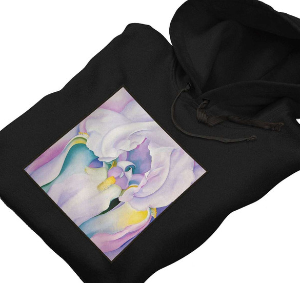 Bluza z naszywką Biały irys Georgia O’Keeffe