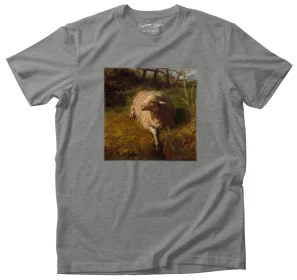 Koszulka z naszywką Odpoczywająca owca Rosa Bonheur