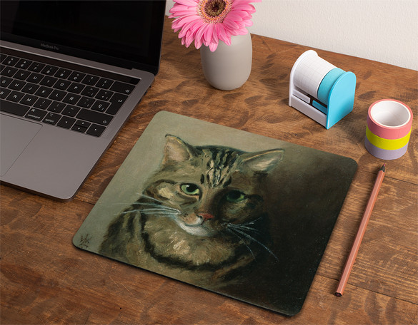 Podkładka Studium głowy kota tabby Louis Wain 36x29cm