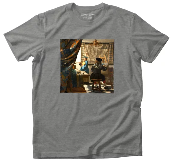 Koszulka z naszywką Alegoria Malarstwa Jan Vermeer