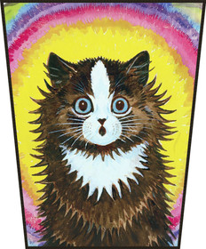 Ekran Kot w tęczy Louis Wain