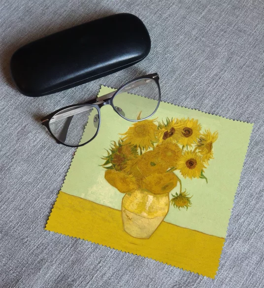 Ściereczka do okularów Martwa natura: wazon z piętnastoma słonecznikami Vincent Van Gogh