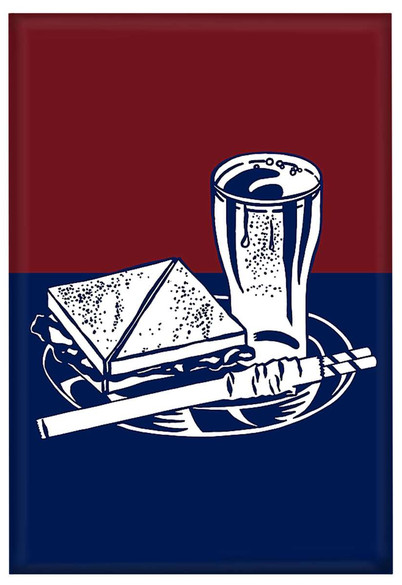 Magnes Sandwich and soda Roy Lichtenstein