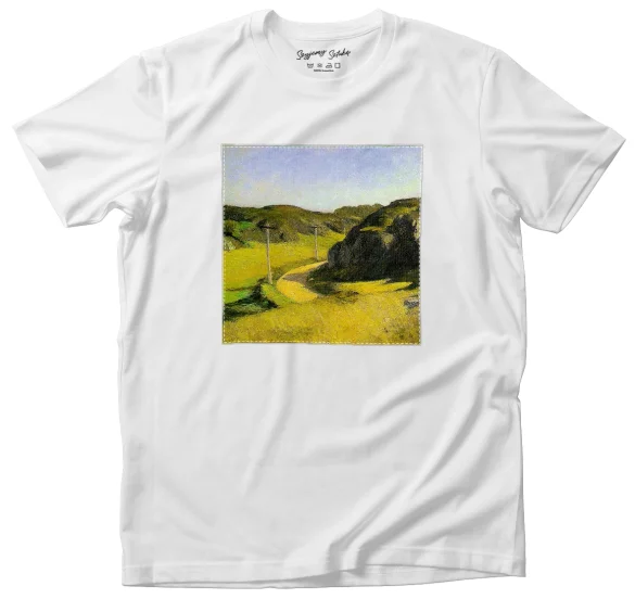 Koszulka z naszywką Droga w Maine Edward Hopper