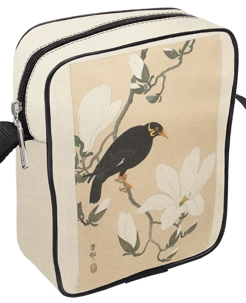 Torba Listonoszka Wzgórze Myna na gałęzi magnolii Ohara Koson