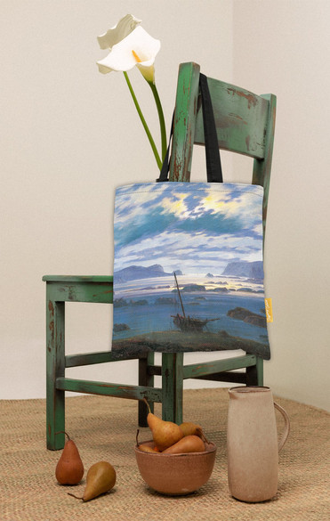 Torba na ramię Morze Północne w świetle księżyca Caspar David Friedrich