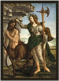 Naszywka Pallas Atena i centaur Sandro Botticelli