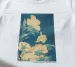 Koszulka z nadrukiem Kanarek i piwonia Katsushika Hokusai